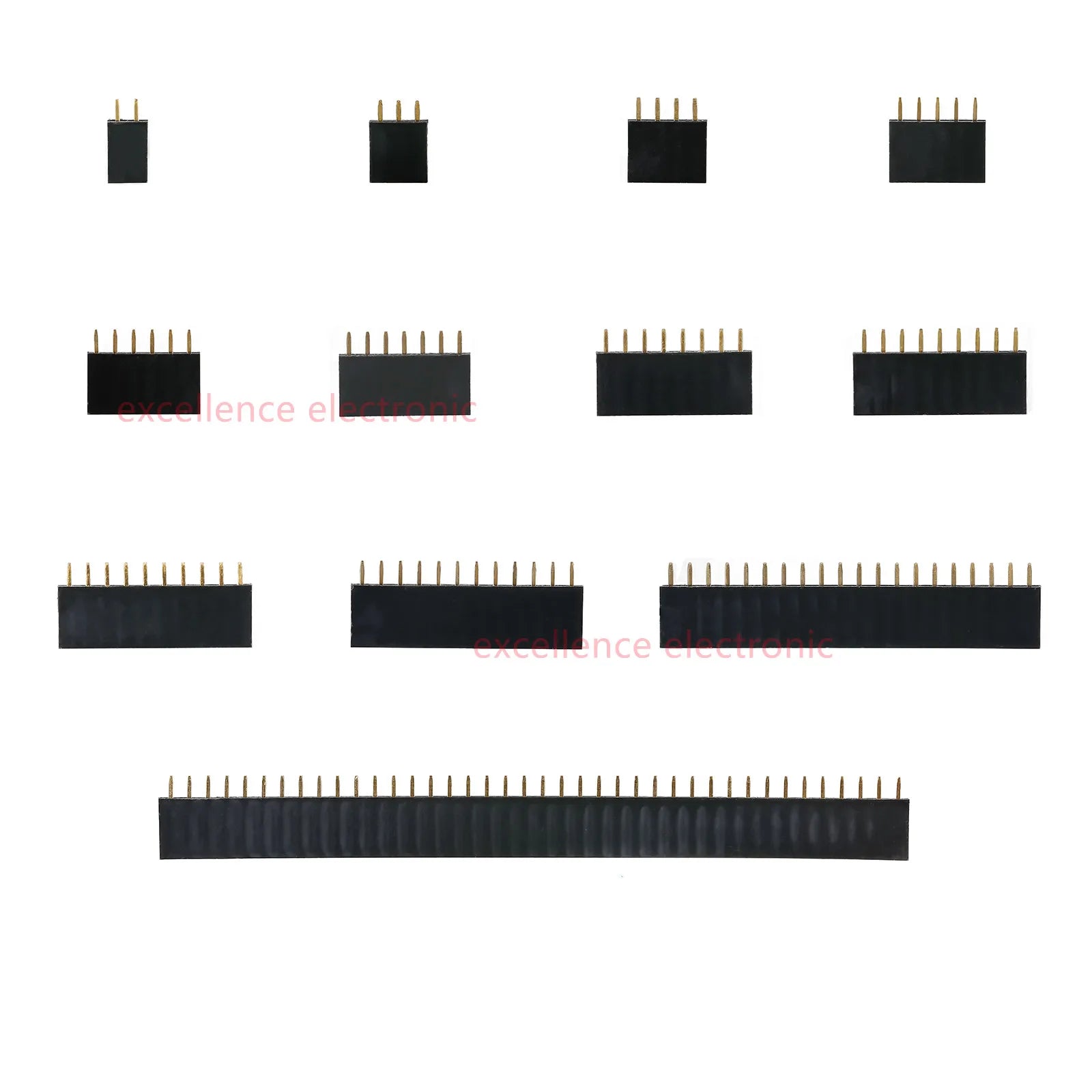 10 Pieces Single Row Pin Female Header Socket Pitch 2.54mm 1*2p 3p 4p 5p 6p 7p 8p 9p 10p 12p 14p 16p 20p 40 Pin Connector Peaceful Pleasures Health and Wellness