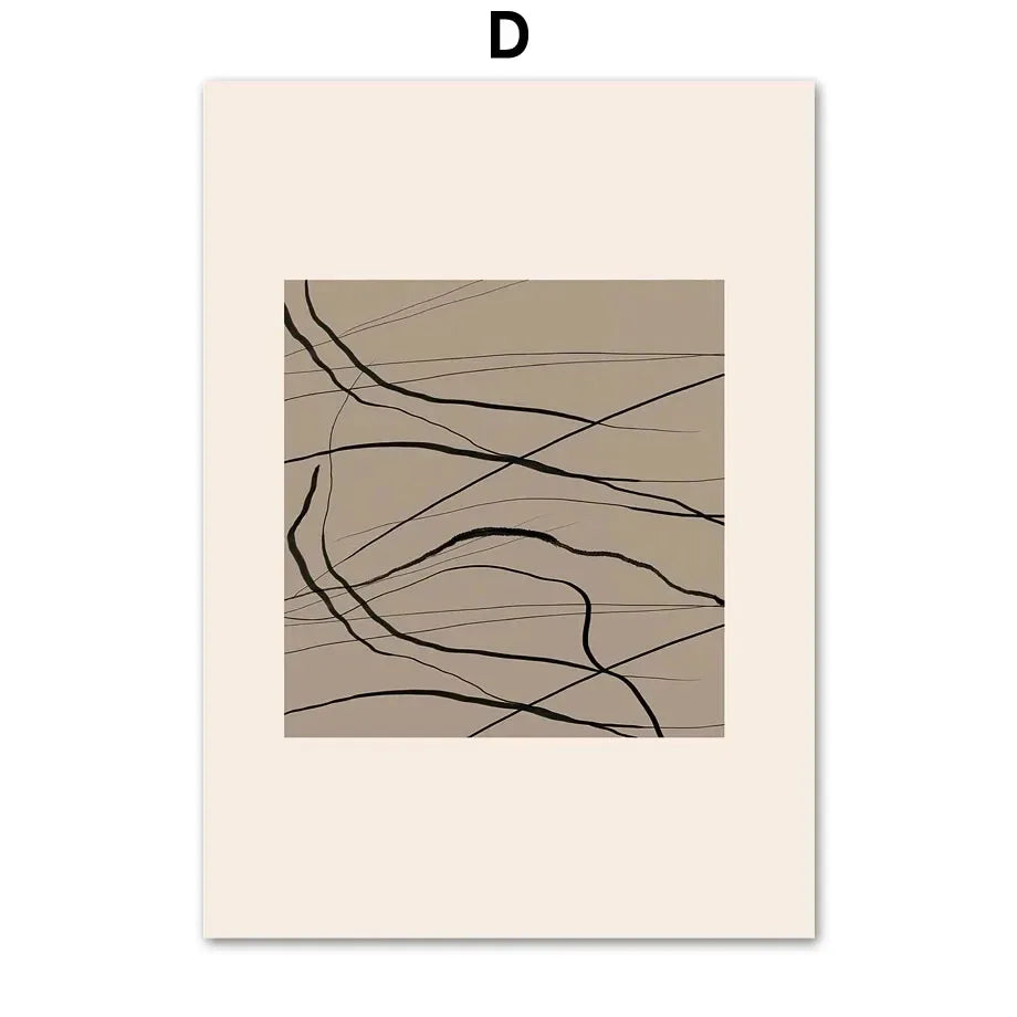 1pc frameless Canvas painting Simple Nordic Picasso Boho Black Abstract Posters Prints Canvas Painting Minimalism Wall Art Pi Peaceful Pleasures Health and Wellness D 50x70cm Unframed