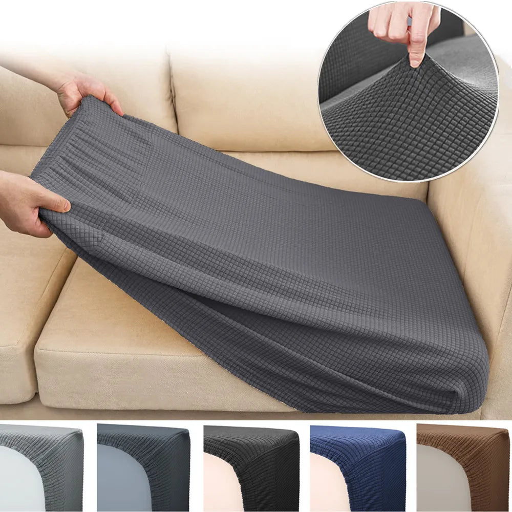Elastic Sofa Cover Seat Cushion Cover Sofa Chair Stretch Washable Removable Slipcover 1/2/3/4 Seat All Season Protector Peaceful Pleasures Health and Wellness