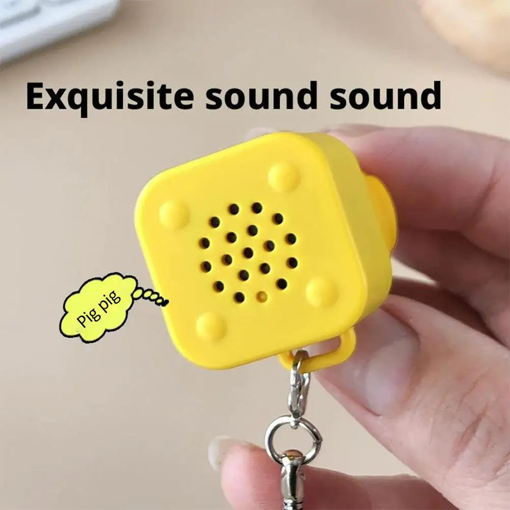 Duck & Frog LED Fidget Clicker Keychain with Sound | USB-C