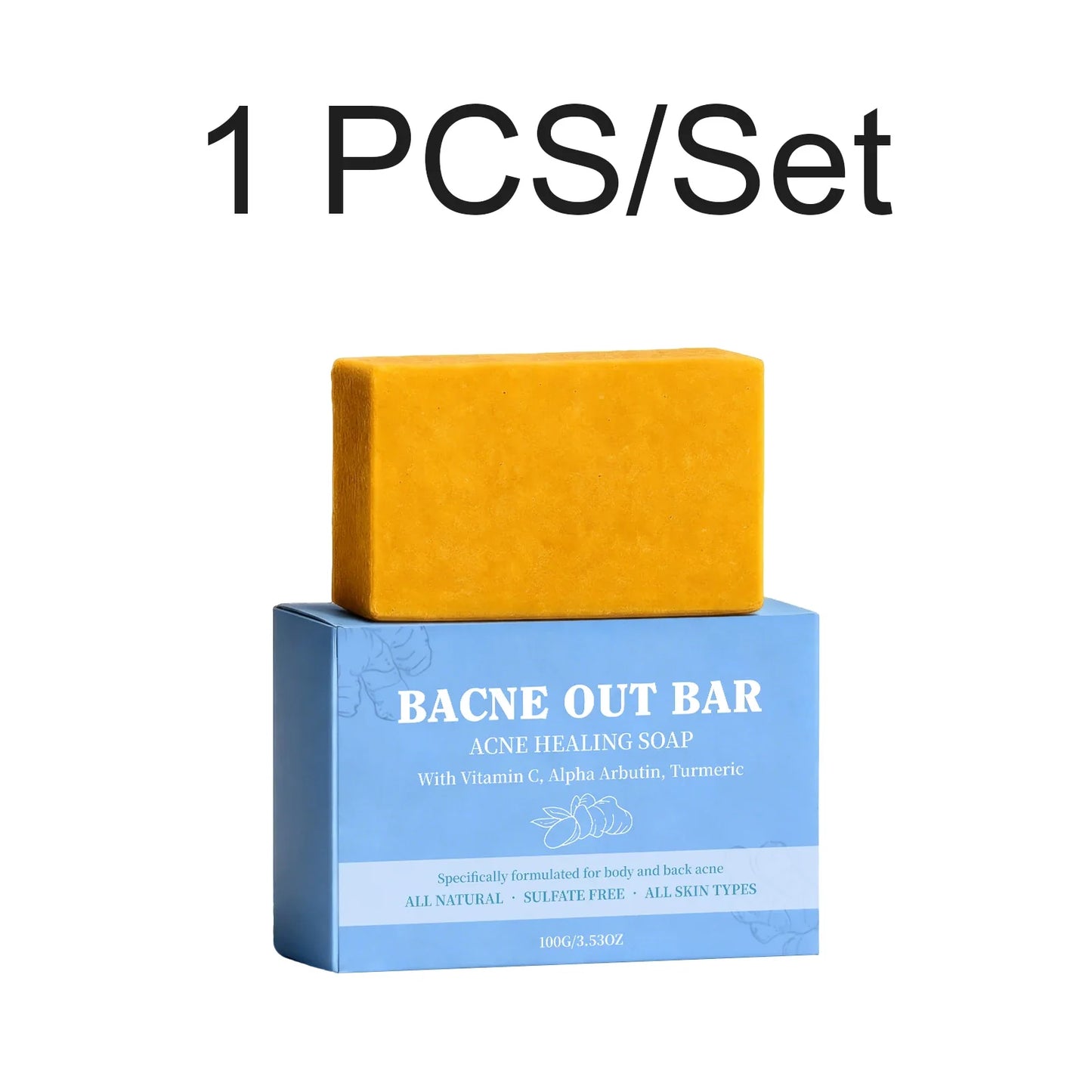 Deep Cleansing Brightening Body Bar Soap – Moisturizing 100g