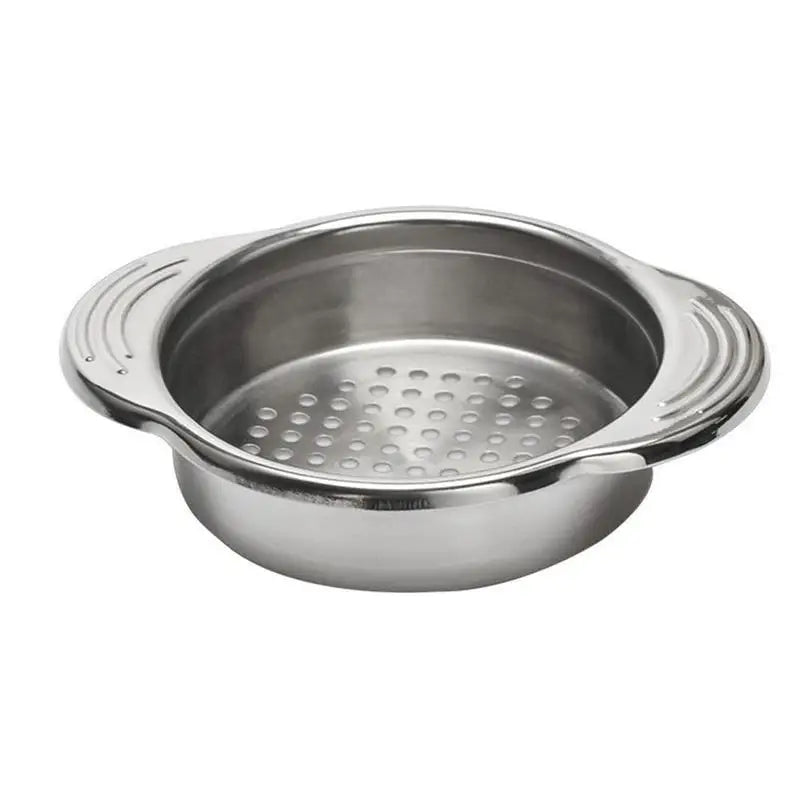 Stainless Steel Food Can Strainer Sieve Tuna Press Lids Oil Drainer Remover Vegetable And Fruit Can Strainer Kitchen Acceesories Peaceful Pleasures Health and Wellness A