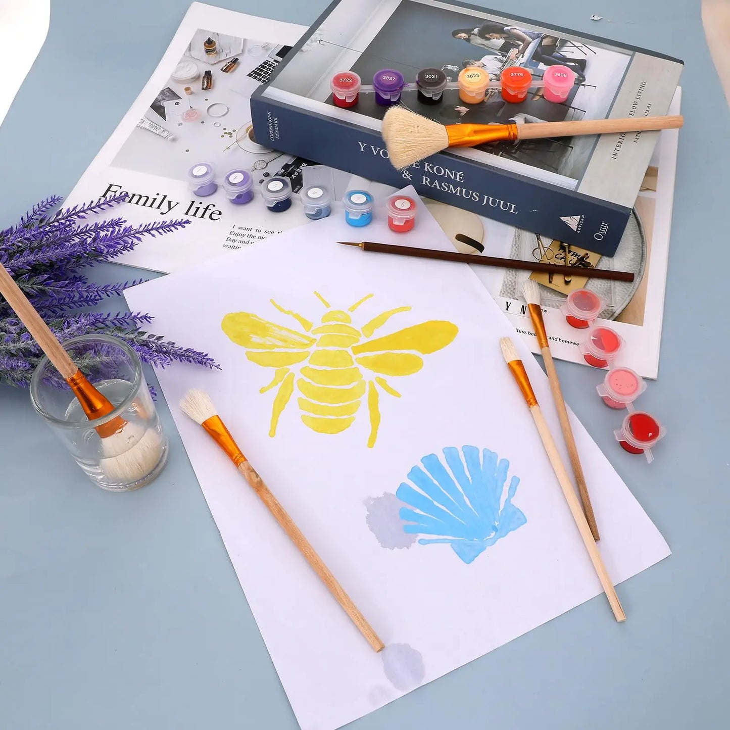 Bview Art Premium Ceramic Glazing Brush 9 Pottery Painting Tools