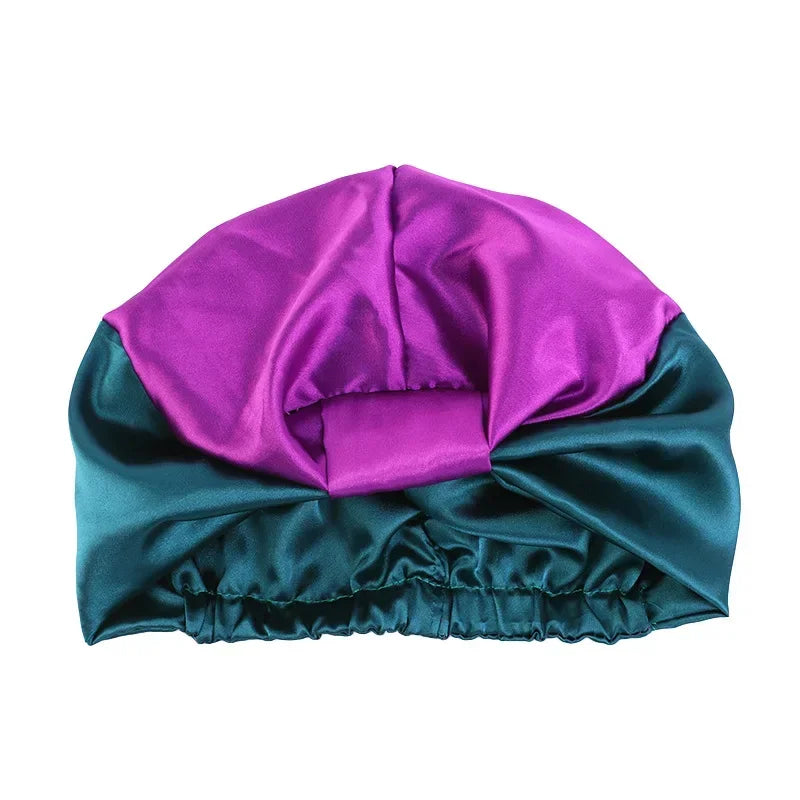 Satin-Lined Sleeping Beanie Hat for Natural & Frizzy Hair