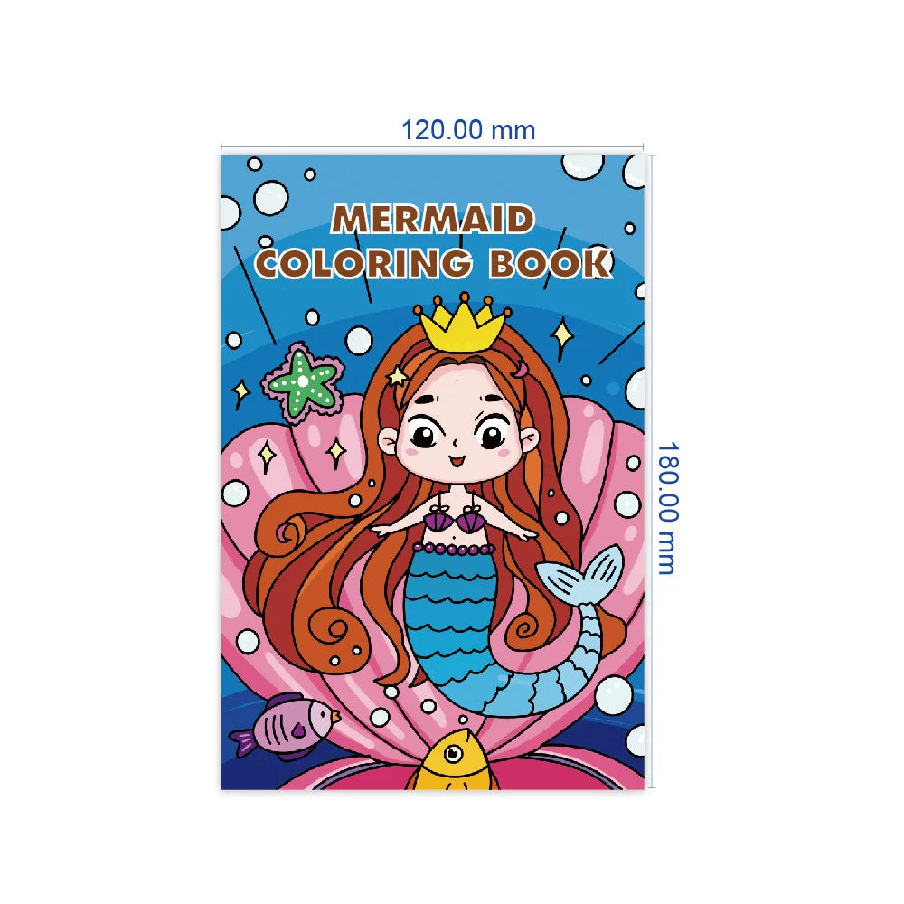 Kids Holiday Party Coloring Book 8 Theme Doodle Drawing Cartoon