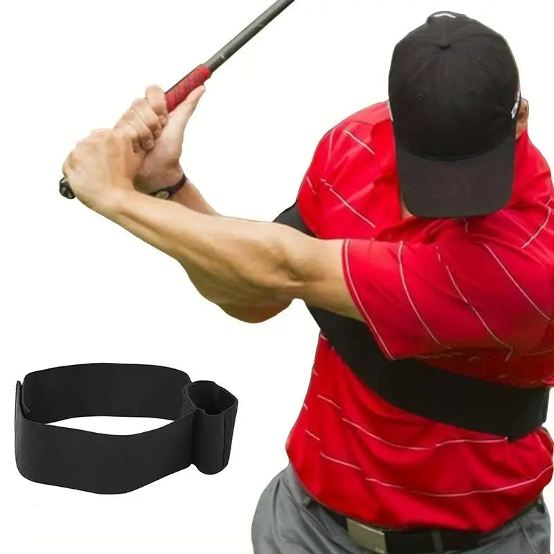 Golf Swing Training Aid Arm Posture Corrector Belt Swing Gesture Correction Band for Beginner Adjustable Elastic Peaceful Pleasures Health and Wellness