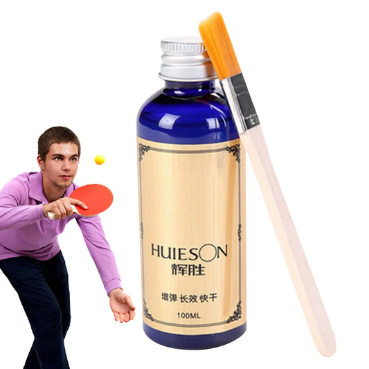 100ml Table Tennis Racket Glue with Brush | Pro Ping Pong Adhesive Table Tennis Adhesive Peaceful Pleasures Health and Wellness