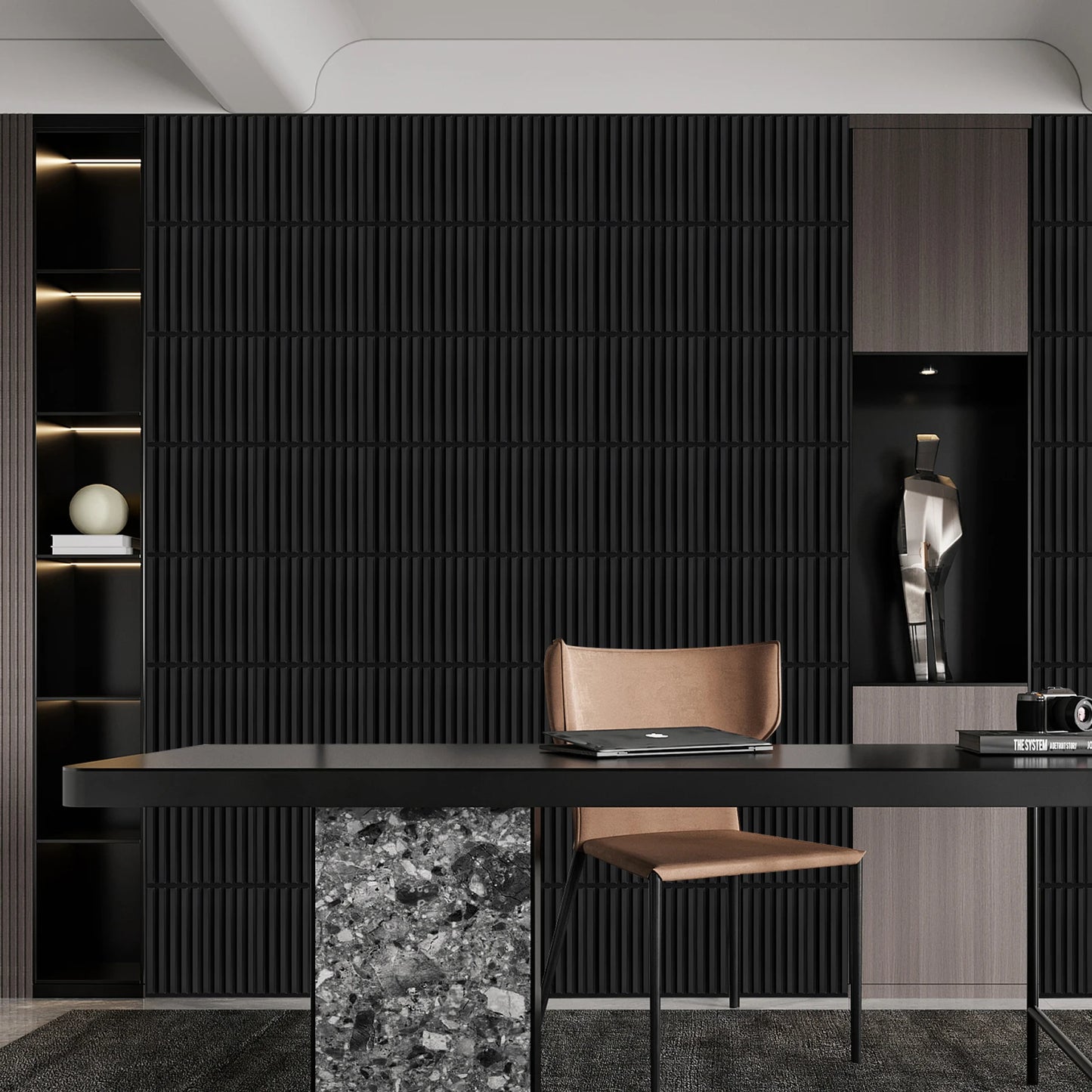 20/30pcs 3D pvc wall panels for indoor wall decoration, for living room hall bedroom hotel office,including tape Peaceful Pleasures Health and Wellness