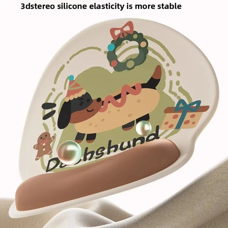 Cute cartoon animal mouse padsoft and comfortable wrist support paddurable ergonomic mouse padsuitable for home office computers Peaceful Pleasures Health and Wellness
