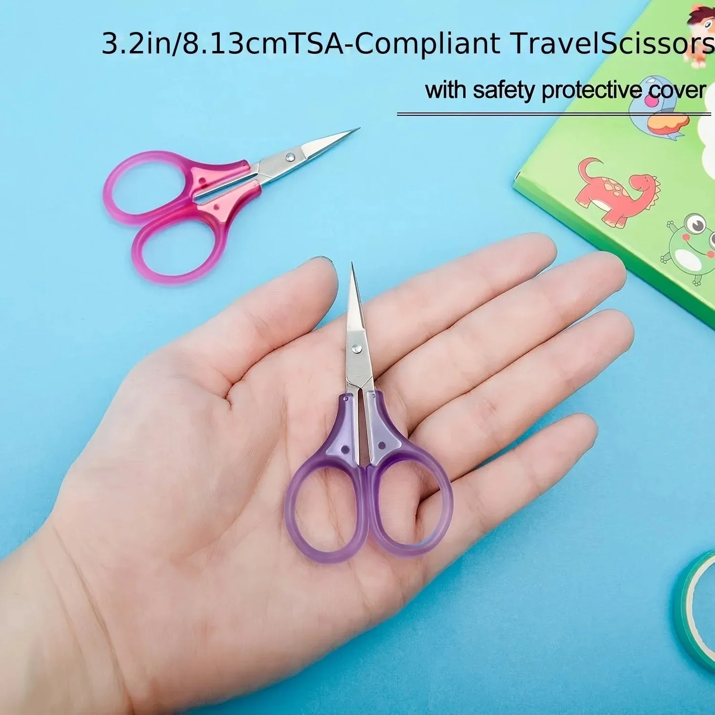 Compact TSA-Approved Craft Scissors – Stainless Steel Blades