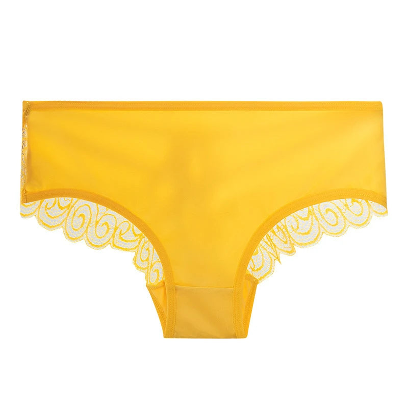 Ice Silk Satin Women's Panties | Cotton Antibacterial Crotch