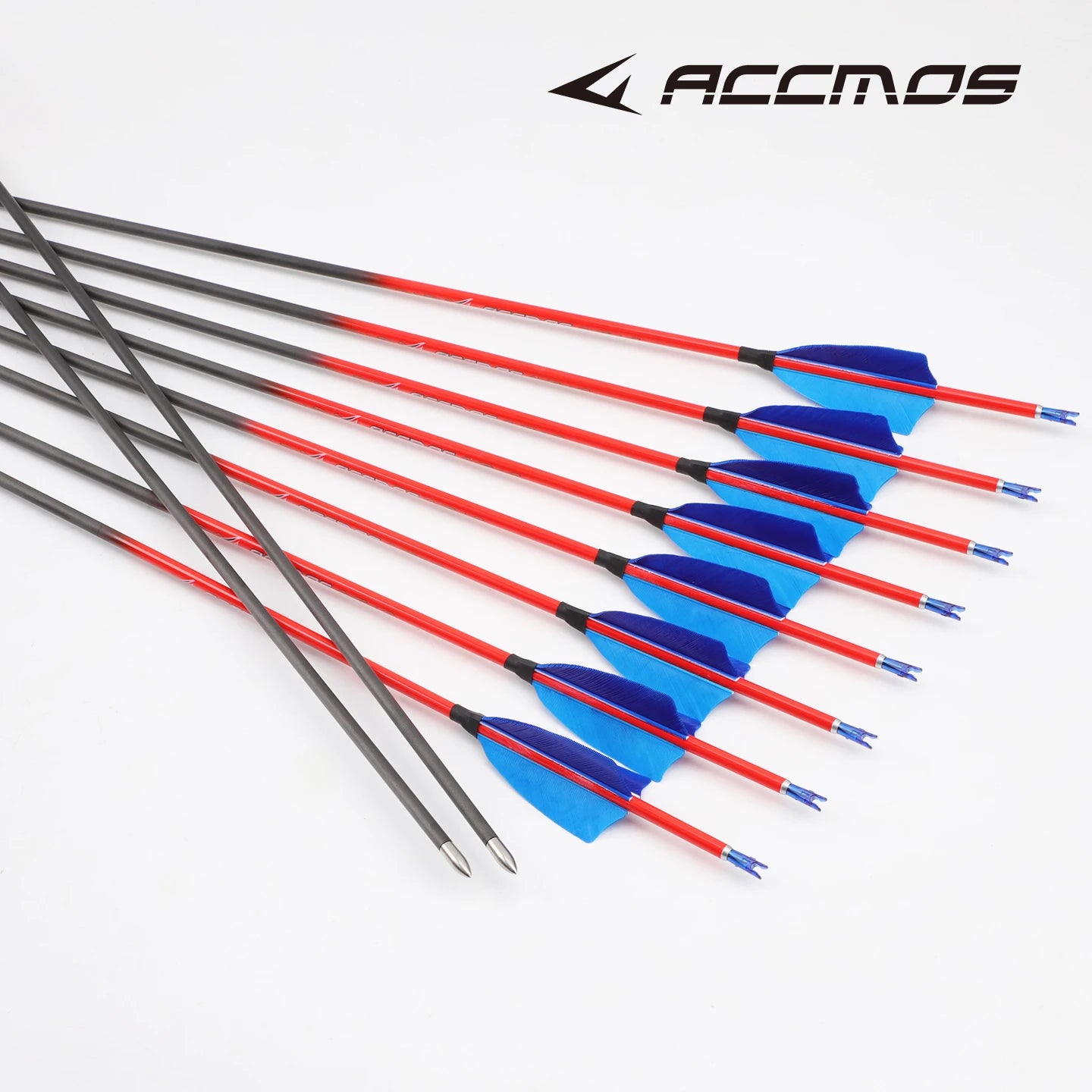 ACCMOS Pure Carbon Arrow Spine 400-1000 ID Archery Orange Shaft