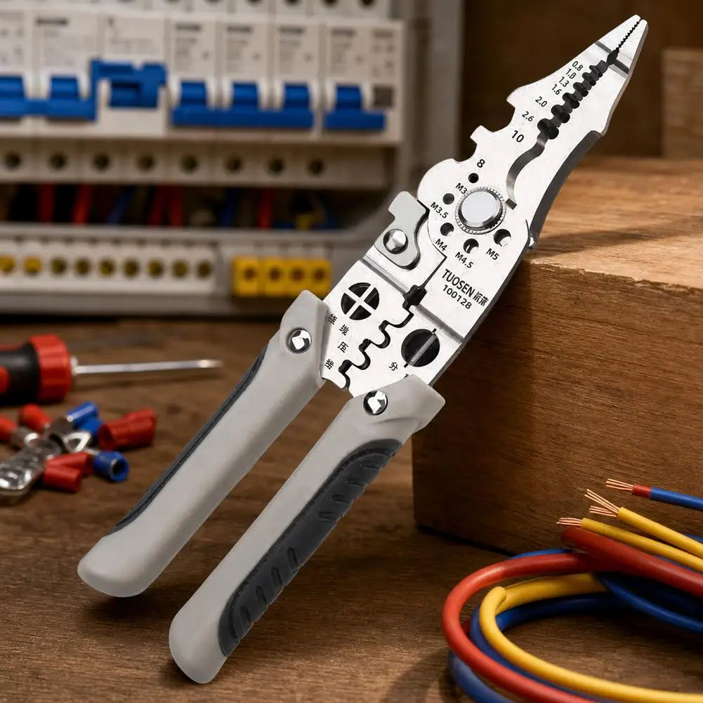 7-in-1 Wire Stripper Plier | Cutting, Crimping & Winding Tool