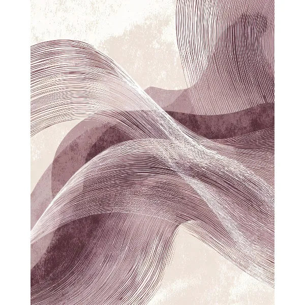 Japandi Wabi-Sabi Zen Abstract Wave Canvas Wall Art Print