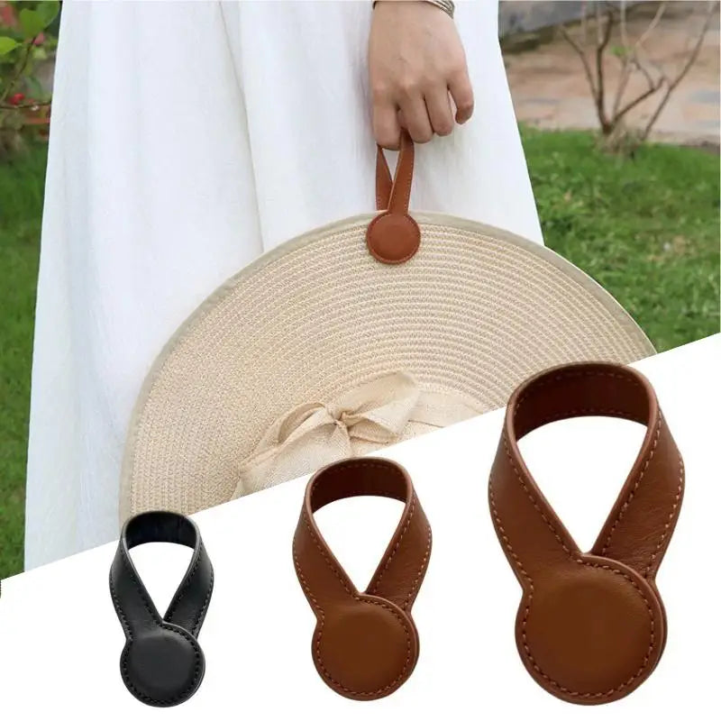 PU Leather Magnetic Hat Clip – Travel Bag Organizer Buckle