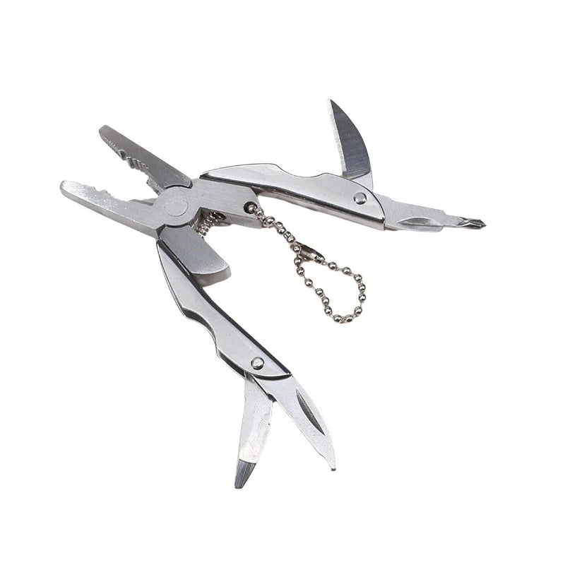 Mini Multi-functional Stainless Steel Pliers Turtle Back Pliers Folding Tools Pliers Are Versatile Folding Outdoor Tools Peaceful Pleasures Health and Wellness