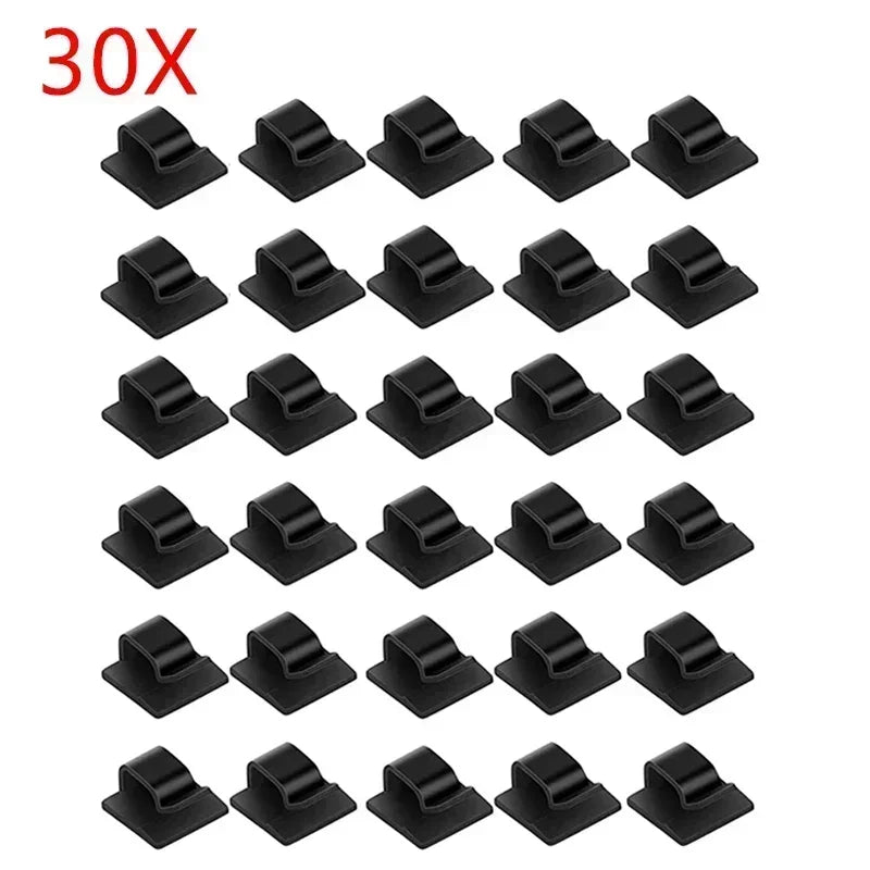 Self-Adhesive Cable Clips Wire Organizer – 10/20/30 Pack