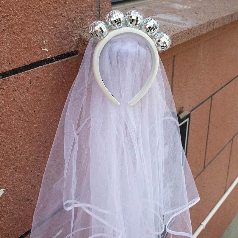 Last Disco Bachelorette Veil | Nash Bash Cowgirl Bride Gift