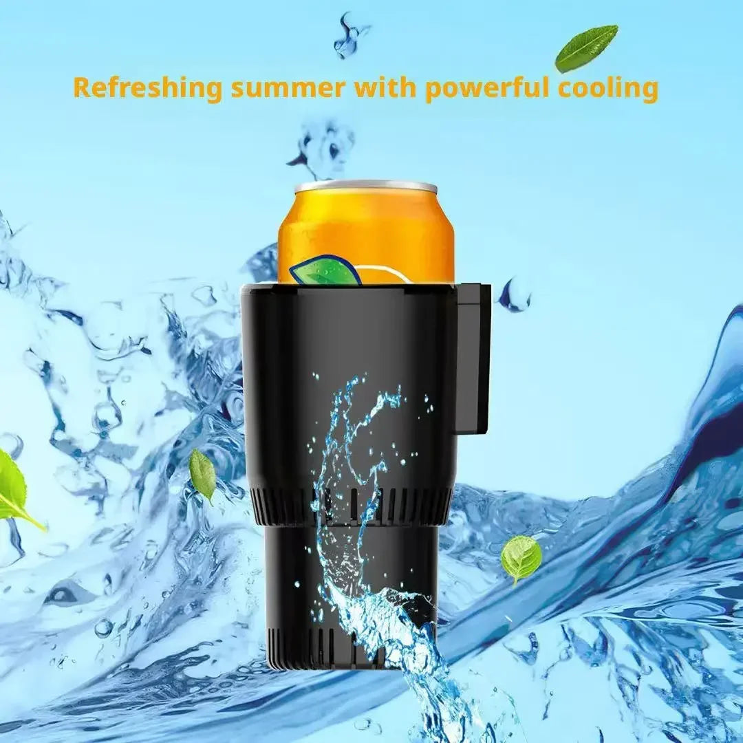 Smart Car Hot Cold Cup 2 in 1 Fast Cooling Heating Temperature Display Portable Electric Mug for Auto Car Truck Travel Use Peaceful Pleasures Health and Wellness
