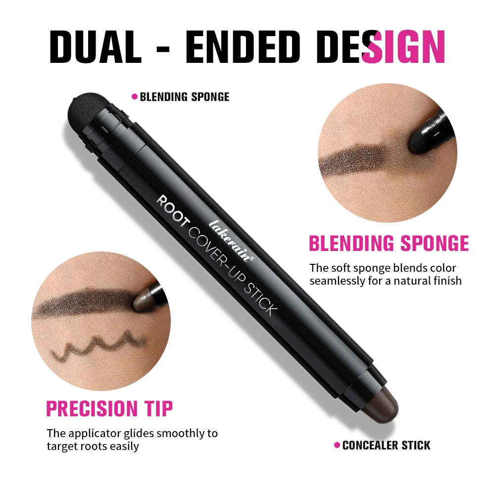 Lakerain Hair Dye Pen Men Women Precise Gray Coverage Stick Smudge-Resistant Long-Lasting Makeup Smooth Application Dye Stick Peaceful Pleasures Health and Wellness