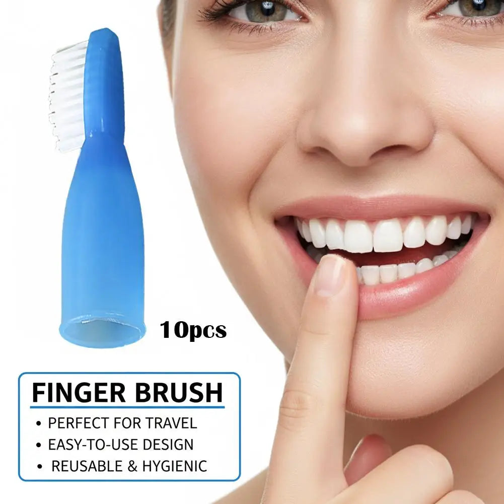 10 Pcs Household Teeth Brush Mini Too Brushes Prison Finger Toothbrushes Small Plastic Dedicated Cleaning Brush Portable Travel Peaceful Pleasures Health and Wellness