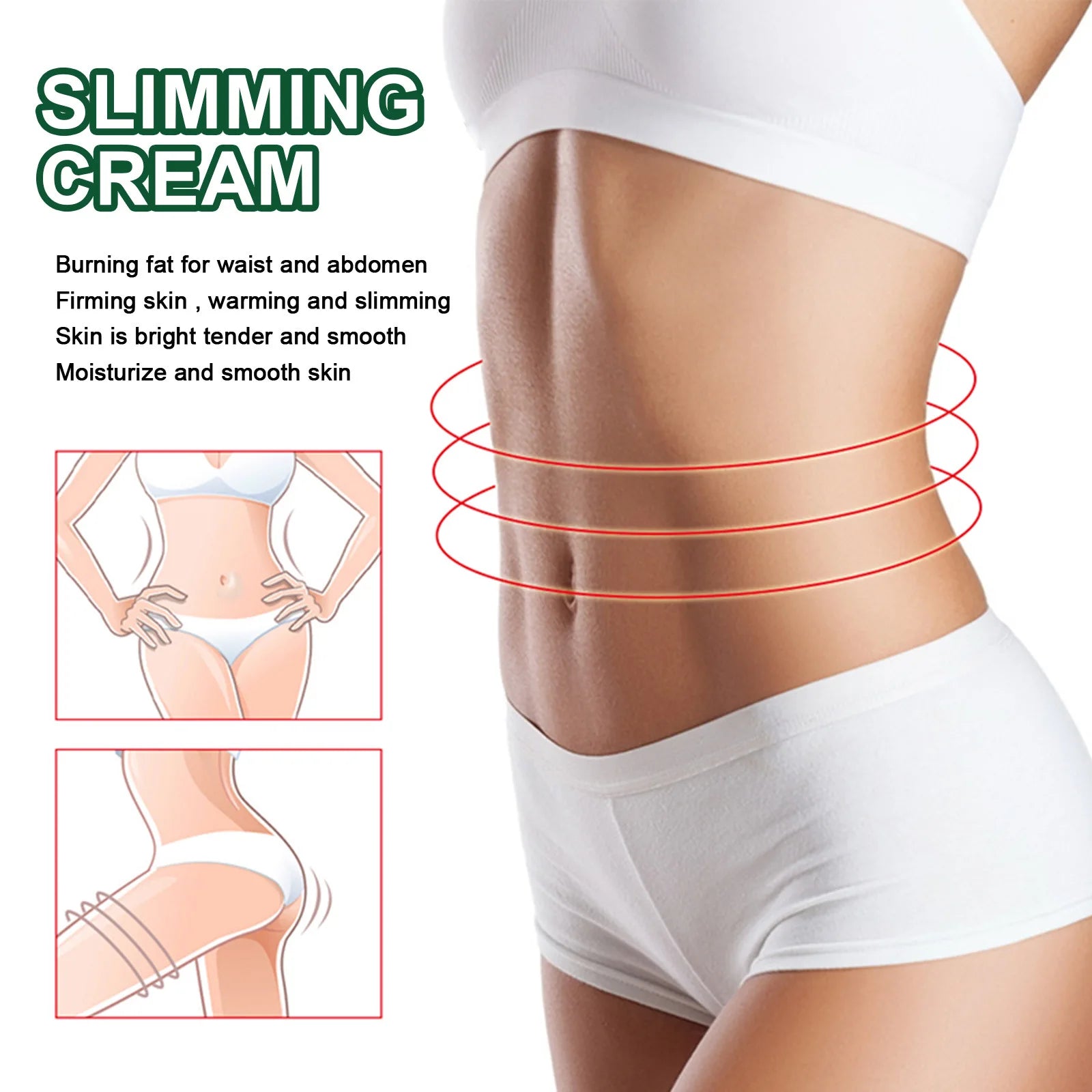 EELHOE 7 Day Ginger Slimming Cream for Body and Thighs Peaceful Pleasures Health and Wellness