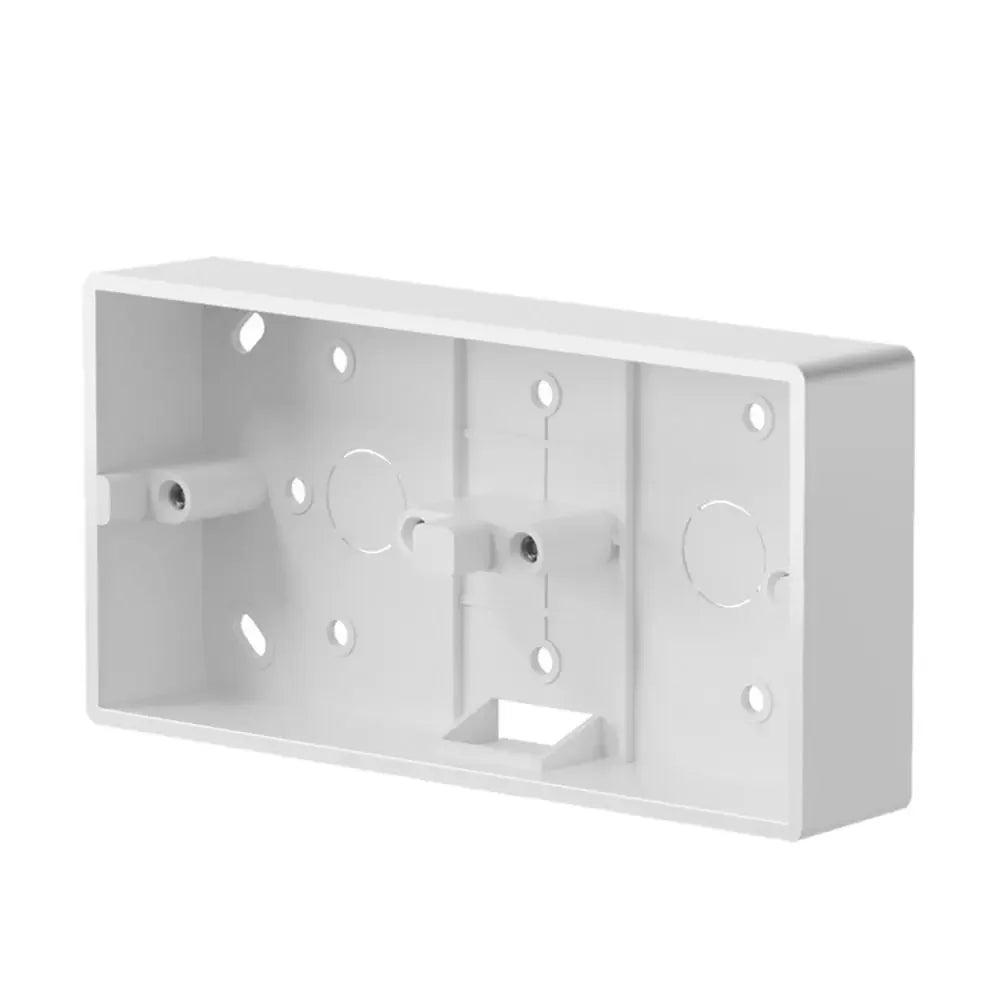 PVC Switch And Socket Apply On-Wall Mount 86 Type External Mounting Box Wall Surface Junction Box Switch Socket Box Peaceful Pleasures Health and Wellness white-174x86x35mm