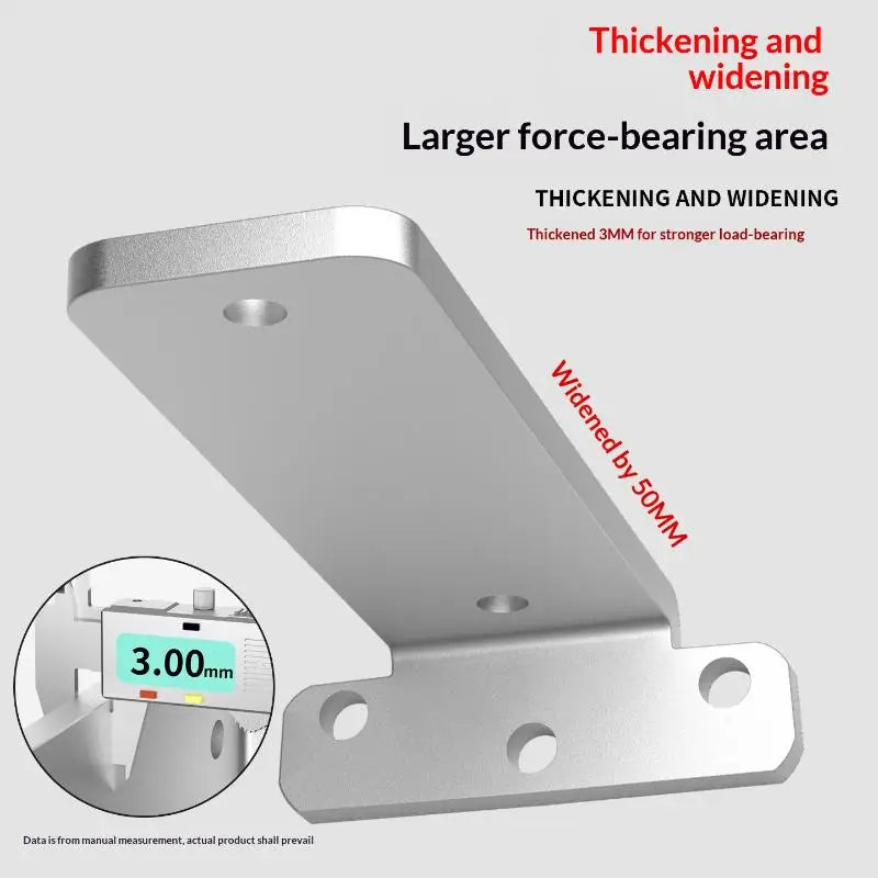 New 1Set L-shape Partition Support Brackets Wall Mount Fixed Rack With Screw Heavy Duty Shelf Brackets Industrial Metal Bracket Peaceful Pleasures Health and Wellness