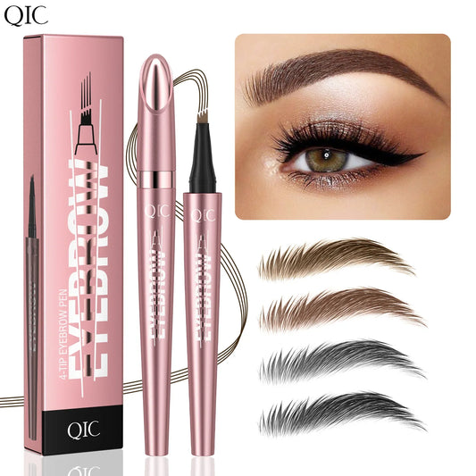 QIC 4-Fork Tip 3D Microblading Eyebrow Pencil – Waterproof Microblading Eyebrow Pencil Oasis Select