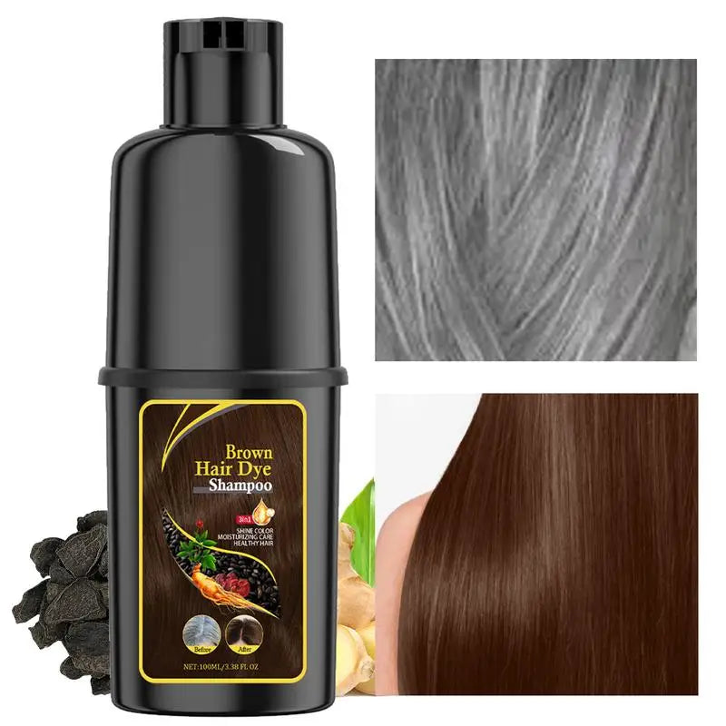 Natural Hair Dye Shampoo – Gray Coverage, All Hair Types