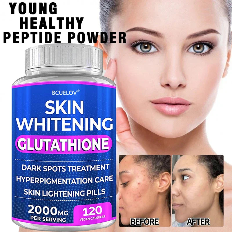 Glutathione Skin Brightening Pills 2000mg – Turmeric Bearberry
