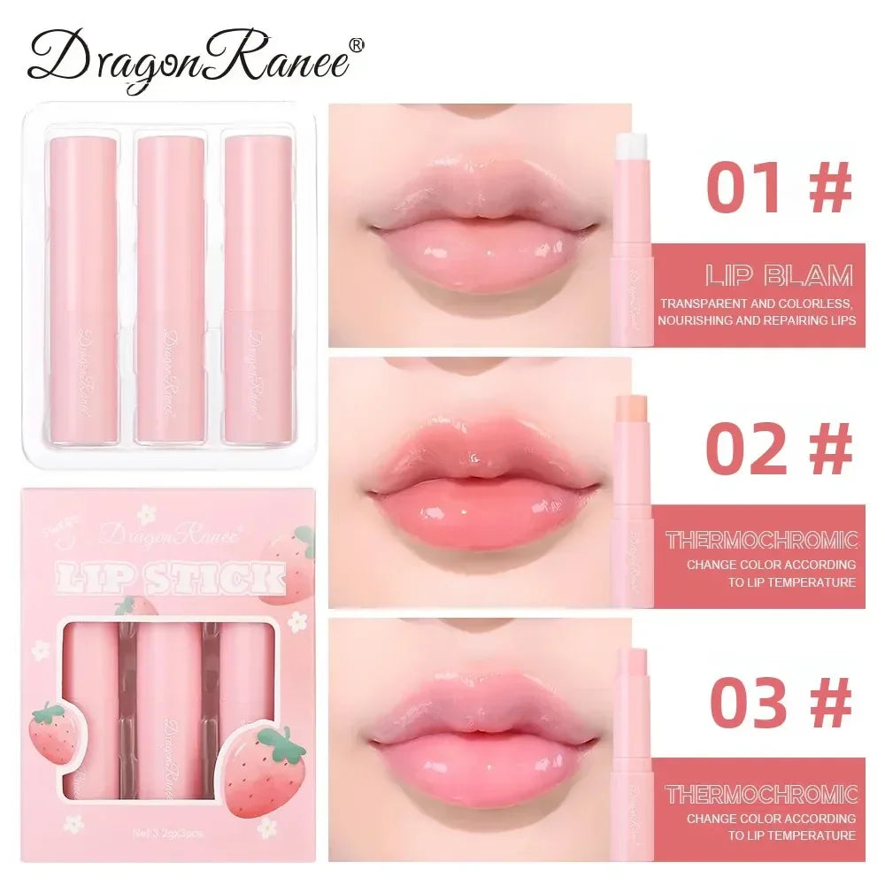 Dragon Ranee Color-Changing Lip Balm 3pc Set | Sleep Mask