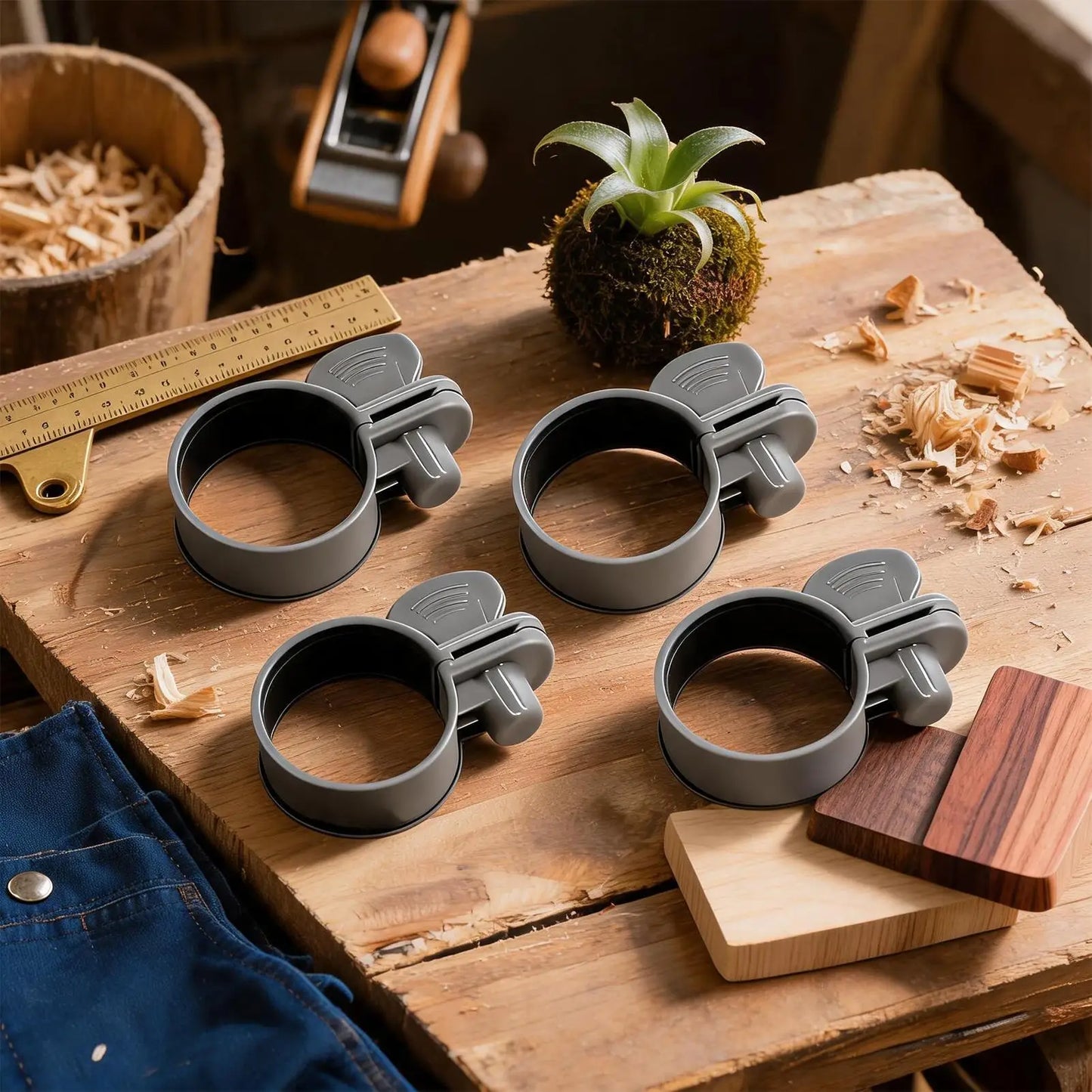 Hose Clamps 4-Pack – Pool Pump Pipe Connector Clips for Garden