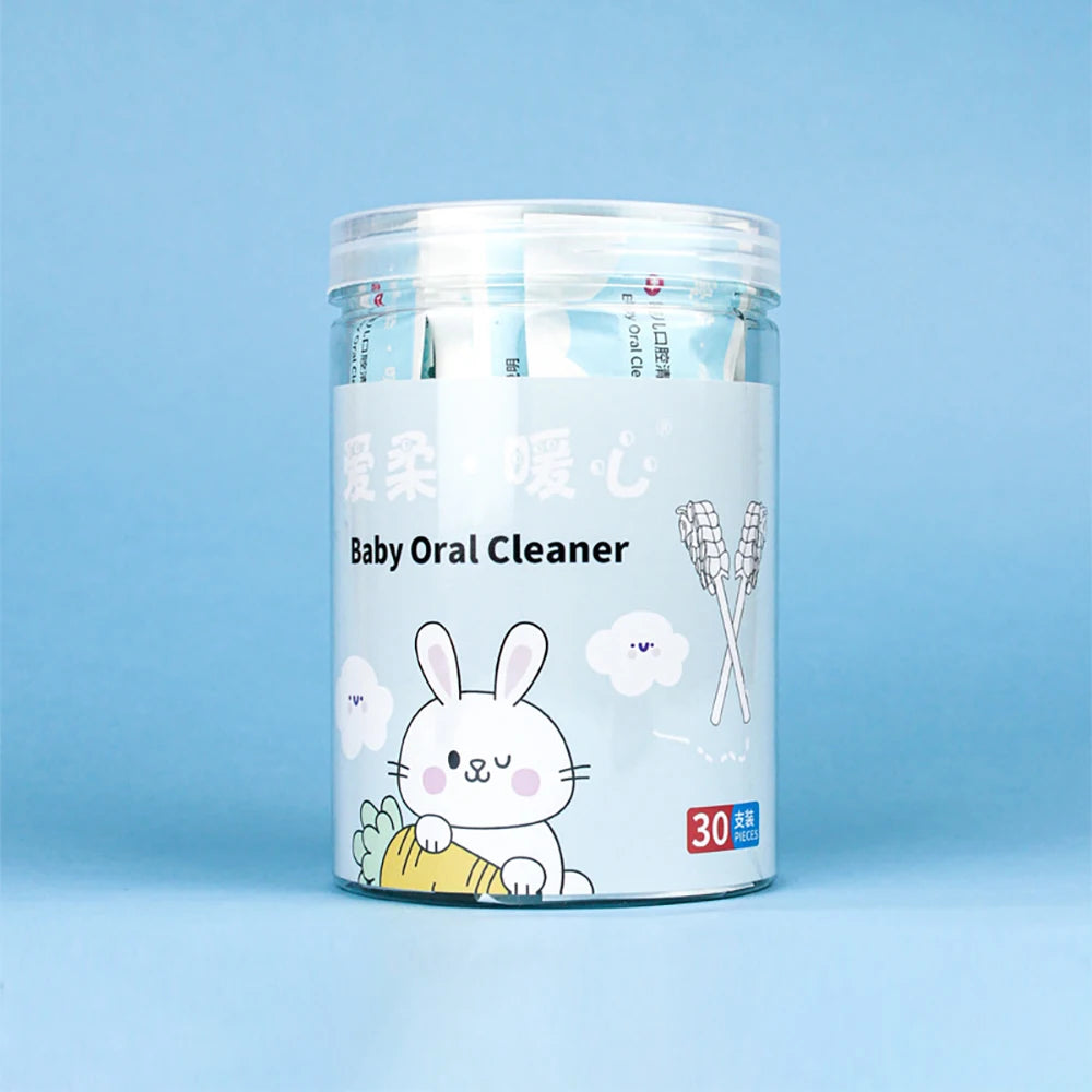 30-Pack Disposable Baby Mouth Cleaning Sticks | Infant Oral Care