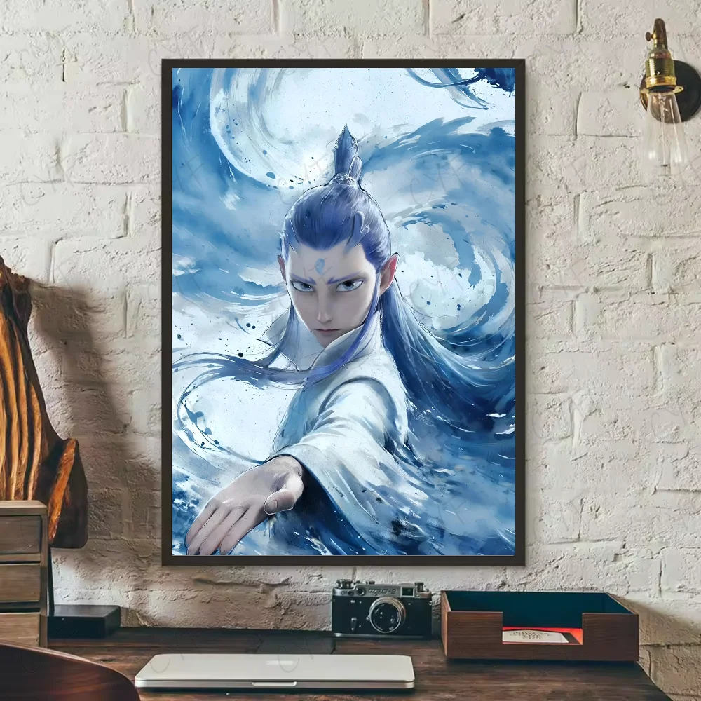 Chinese myth animation Nezha Poster HD art sticky wall waterproof home living room bedroom bar aesthetic decoration Peaceful Pleasures Health and Wellness z7 21X30cmNoframe