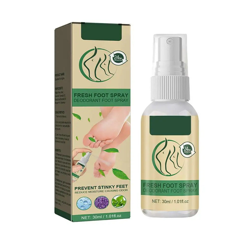 Fresh Foot & Shoe Deodorant Spray – Natural Odor Control 30ml Foot Deodorant Spray Peaceful Pleasures Health and Wellness