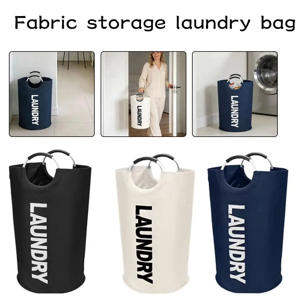 Durable Large Capacity Bag Foldable Oxford Fabric Laundry Hamper Storage Basket With Handles Portable Clothes Shopping Tote Bag Peaceful Pleasures Health and Wellness