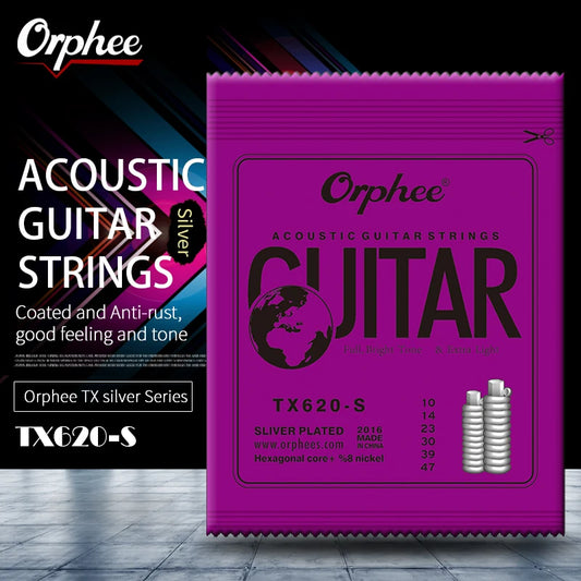 10 Orphee-TX620-S Silver Plated Hexagonal Carbon Steel TX Folk Peaceful Pleasures Health and Wellness