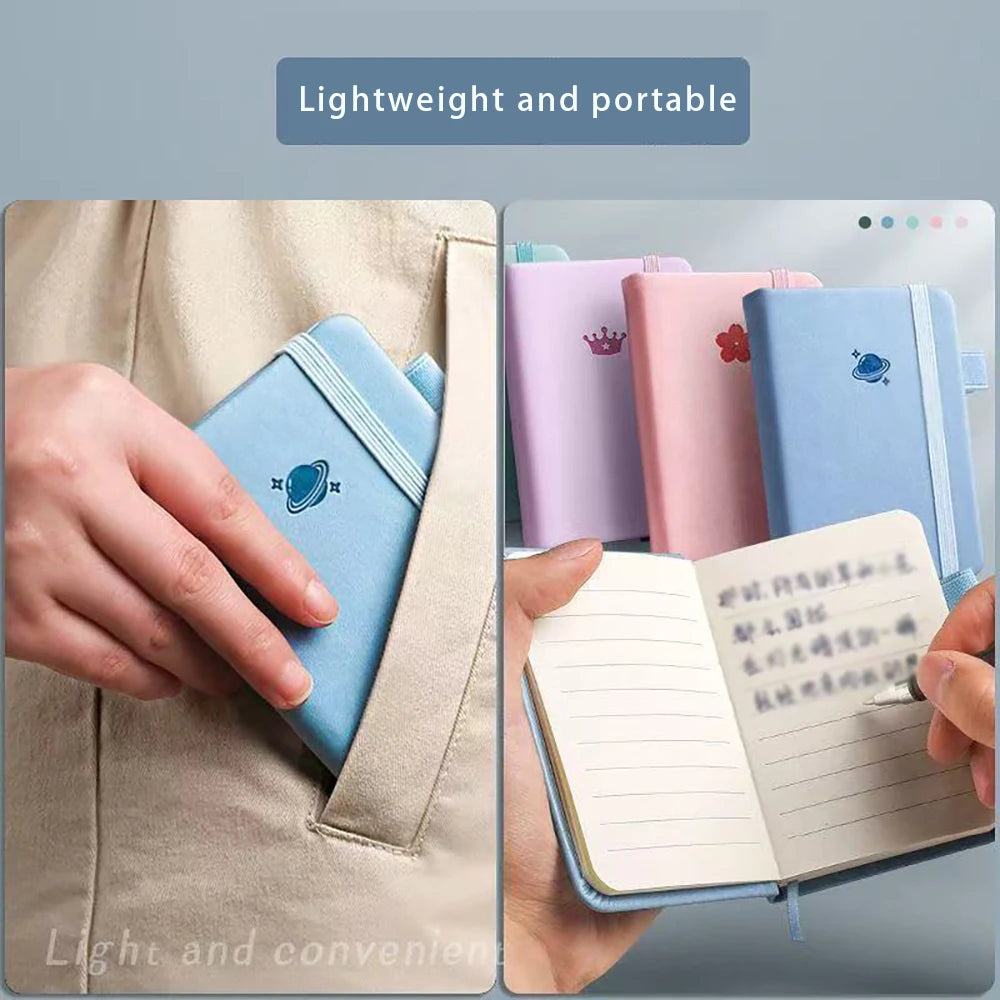 Portable A7 Minimalist Notebook Retro Series Thickened 96 Sheets Mini