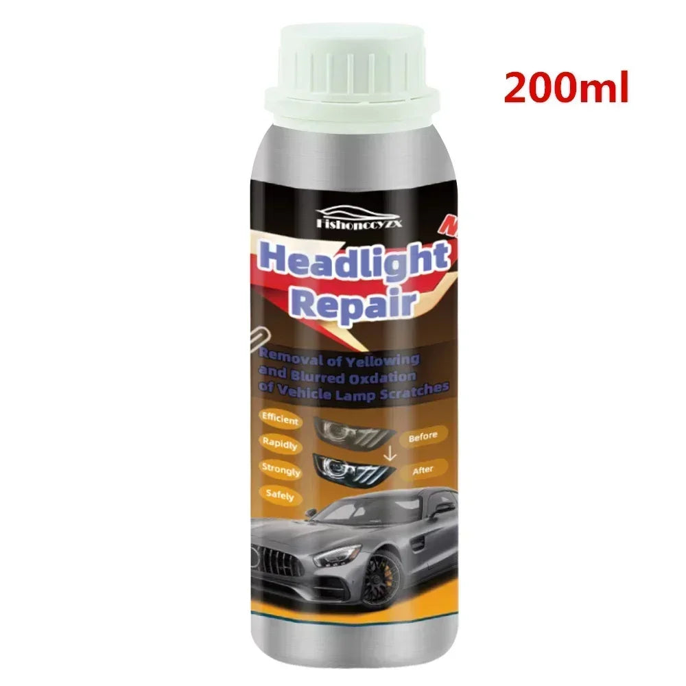 800ml Headlights Liquid Polymer Headlight Chemical Polish Repair Fluid Refurbishment Scratch Repair Polishing Headlights Kit Peaceful Pleasures Health and Wellness 200ml