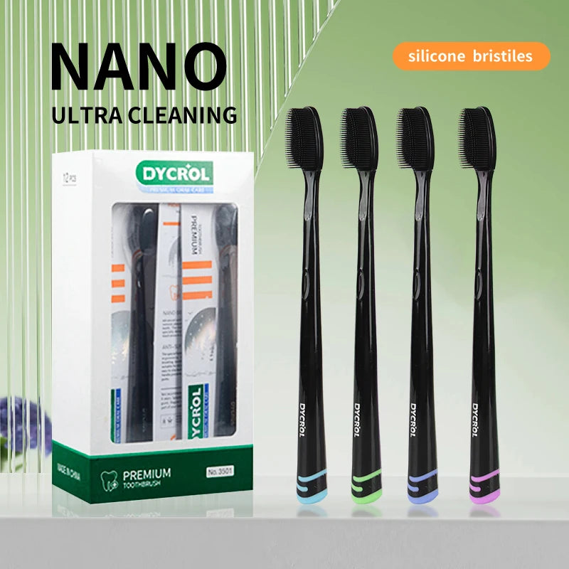 2/6/10Pcs Random Color Silicone Bristle Deep Cleaning Outdoor Travel Convenient Toothbrush Home Essential Holiday Gift Great Cleaning Power Christmas Gift Peaceful Pleasures Health and Wellness