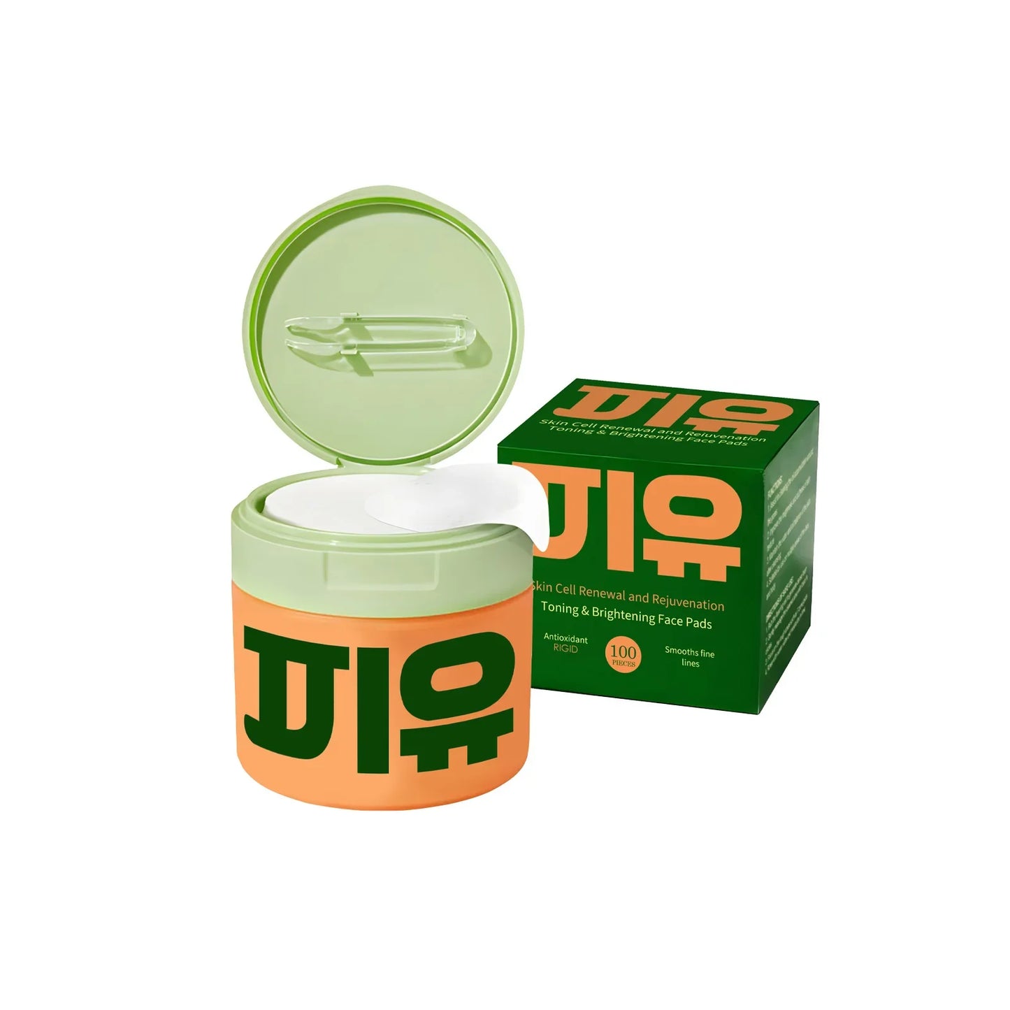 100-Piece Centella Face Pads – Brightening & Hydrating Serum