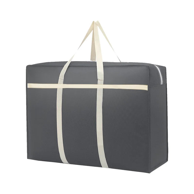Extra Large Activity Bag, Heavy-Duty Storage Bag With Sturdy Zipper Handle For Storing Clothes, Pillows, Blankets, And Blankets, Peaceful Pleasures Health and Wellness grey