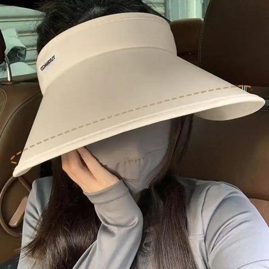 Women's Wide Brim Foldable Sun Hat – UV Protection Beach Cap Wide Brim Sun Hat Oasis Select