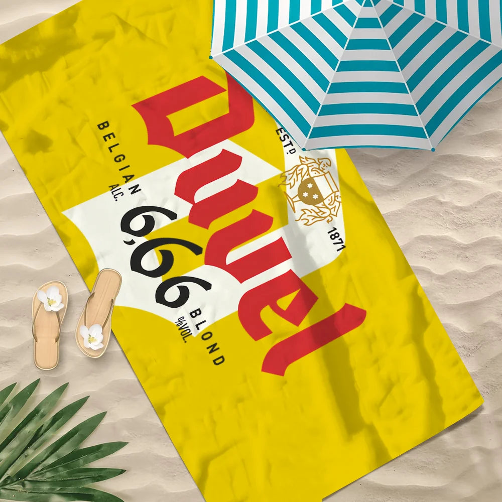 Duvel Beer Quick-Dry Large Beach Towel | Pool, Gym & Travel