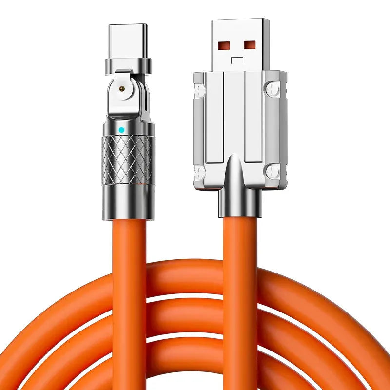 120W USB-C Fast Charging Cable | 180° Elbow Gaming Charger