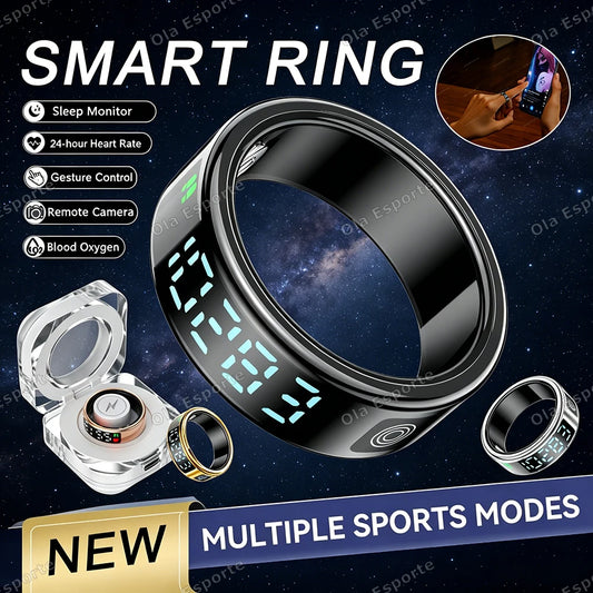 SR08 Smart Ring | Heart Rate, SpO2, Sleep & Activity Tracker Smart Ring Peaceful Pleasures Health and Wellness