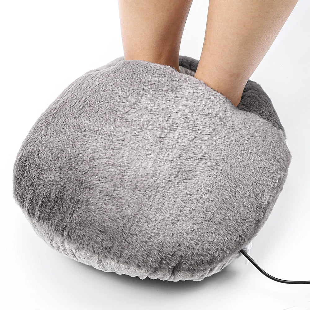 AFDEAL Electric Heated Foot Warmer Pad | Washable Plush Mat