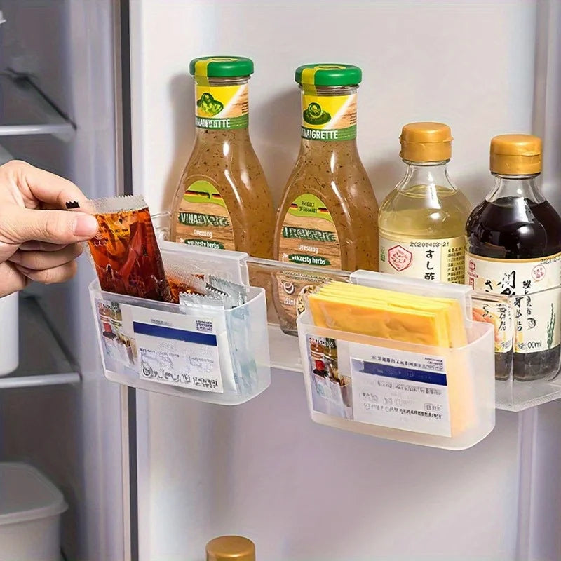 Space-saving Refrigerator Hanging Cheese Slice Organizer Kitchen Accessories Organizer Fridge Organizer Bathroom Accessories Peaceful Pleasures Health and Wellness