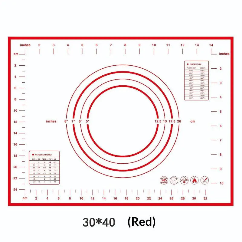Silicone Baking Mat – Non-Stick Pastry Rolling & Kneading Pad